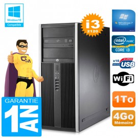 PC Tour HP Compaq 8200 Core I3-2120 Ram 4Go Disque 1 To Graveur DVD Wifi W7