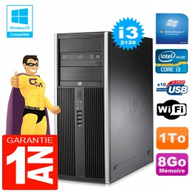 PC Tour HP Compaq 8200 Core I3-2120 Ram 8Go Disque 1 To Graveur DVD Wifi W7
