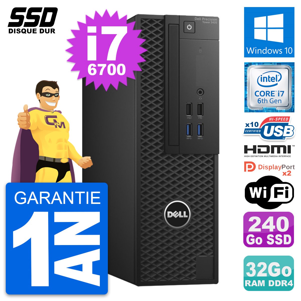 Dell 3420 SFF - i7 - 16GB RAM - 756 SSD (Gebraucht) in Trimmis für CHF