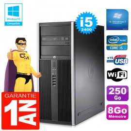 PC Tour HP Compaq 8200 Core I5-2400 Ram 8Go Disque 250 Go Graveur DVD Wifi W7