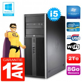 PC Tour HP Compaq 8200 Core I5-2400 Ram 8Go Disque 2 To Graveur DVD Wifi W7
