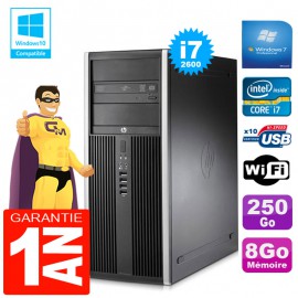 PC Tour HP Compaq 8200 Core I7-2600 Ram 8Go Disque 250 Go Graveur DVD Wifi W7