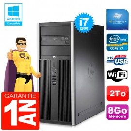 PC Tour HP Compaq 8200 Core I7-2600 Ram 8Go Disque 2 To Graveur DVD Wifi W7