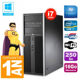 PC Tour HP Compaq 8200 Core I7-2600 Ram 16Go Disque 250 Go Graveur DVD Wifi W7