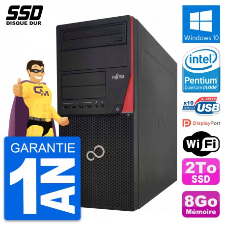 PC Tour Fujitsu Esprimo P920 Intel G3220 RAM 8Go SSD 2To Windows 10 Wifi