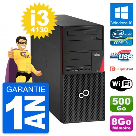 PC Tour Fujitsu Esprimo P920 Intel i3-4130 RAM 8Go Disque 500Go Windows 10 Wifi