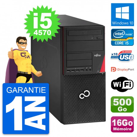 PC Tour Fujitsu Esprimo P920 Intel i5-4570 RAM 16Go Disque 500Go Windows 10 Wifi