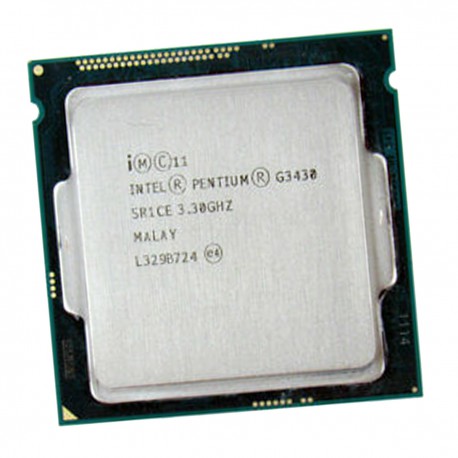 Processeur CPU Intel Dual-Core G3430 SR1CE 3.3Ghz LGA1150 3Mo 5GT/s Haswell
