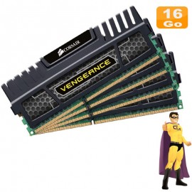 16Go RAM Corsair Vengeance CMZ16GX3M4A1600C9 (4x4Go) DDR3 12800U 2Rx8 PC Bureau