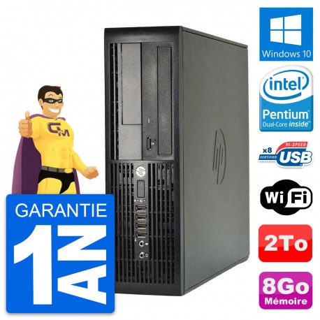 PC HP Pro 4300 SFF Intel Pentium G2020 RAM 8Go Disque Dur 2To Windows 10 Wifi
