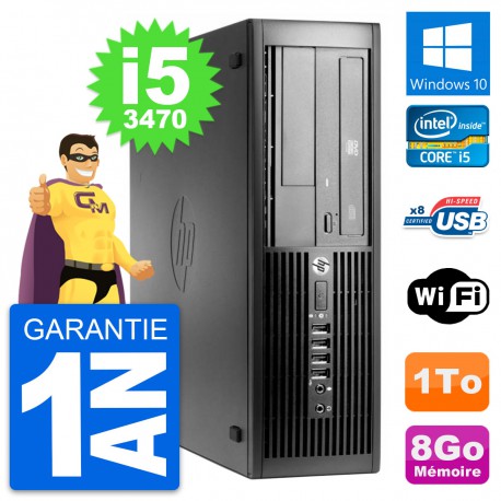 PC HP Pro 4300 SFF Intel Core i5-3470 RAM 8Go Disque Dur 1To Windows 10 Wifi