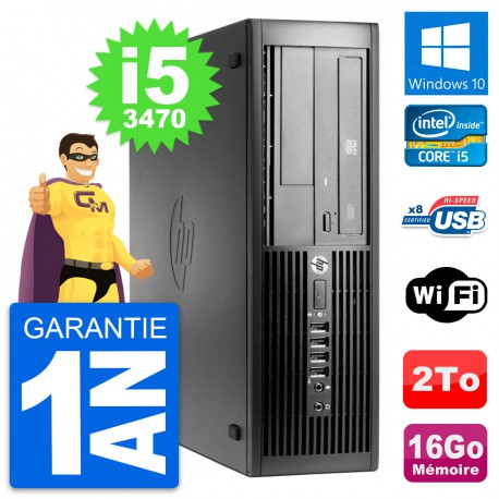 PC HP Pro 4300 SFF Intel Core i5-3470 RAM 16Go Disque Dur 2To Windows 10 Wifi