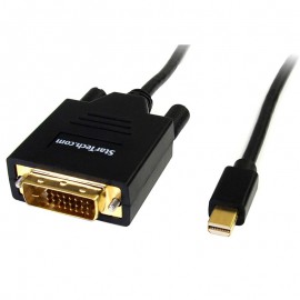 Câble Adaptateur StarTech.com MDP2DVIMM6 Mini DisplayPort vers DVI-D 1.8m Noir