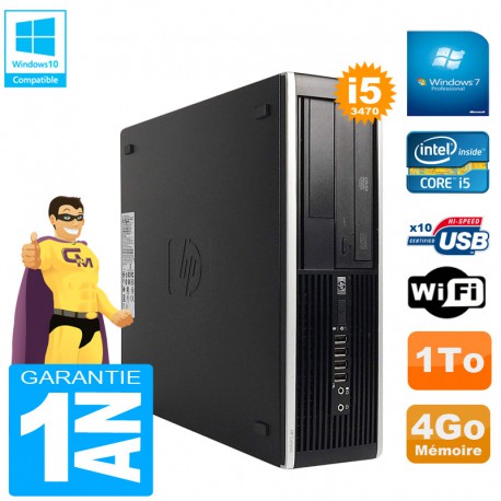 PC HP Compaq Pro 6300 SFF I5-3470 RAM 4Go Disque 1To Graveur DVD Wifi W7