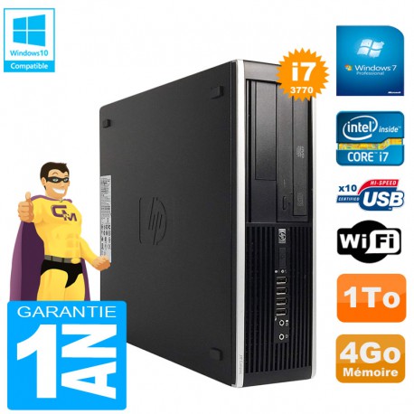 PC HP Compaq Pro 6300 SFF I7-3770 RAM 4Go Disque 1To Graveur DVD Wifi W7