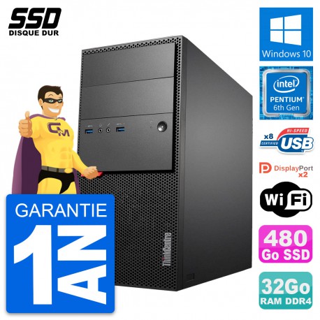 PC Tour Lenovo ThinkCentre M800 Intel G4400 RAM 32Go SSD 480Go Windows 10 Wifi