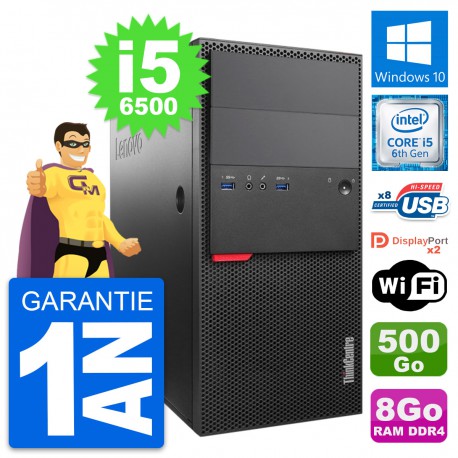 PC Tour Lenovo ThinkCentre M800 i5-6500 RAM 8Go Disque Dur 500Go Windows 10 Wifi