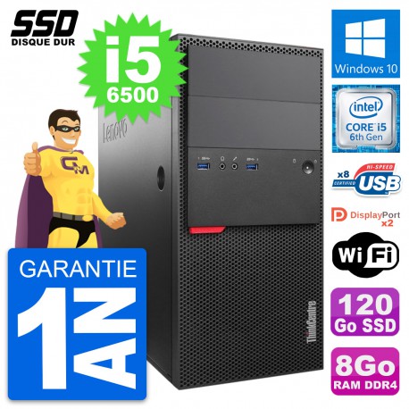 PC Tour Lenovo ThinkCentre M800 Intel i5-6500 RAM 8Go SSD 120Go Windows 10 Wifi