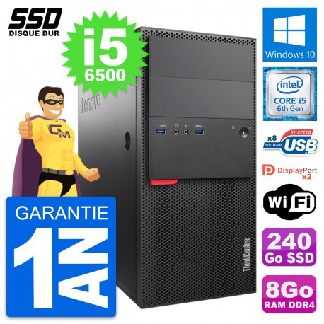 PC Tour Lenovo ThinkCentre M800 Intel i5-6500 RAM 8Go SSD 240Go Windows 10 Wifi