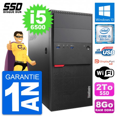 PC Tour Lenovo ThinkCentre M800 Intel i5-6500 RAM 8Go SSD 2To Windows 10 Wifi