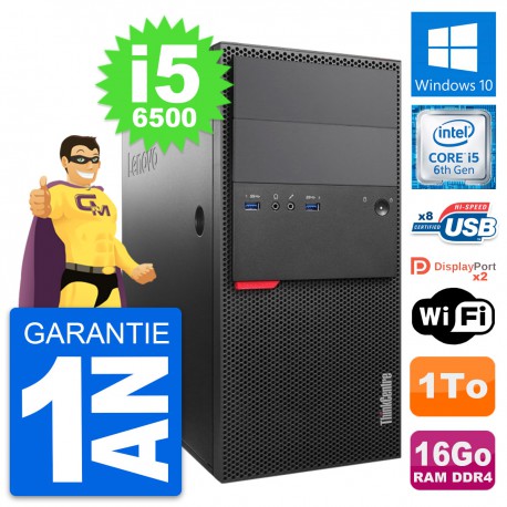 PC Tour Lenovo ThinkCentre M800 Core i5-6500 RAM 16Go Disque 1To Windows 10 Wifi