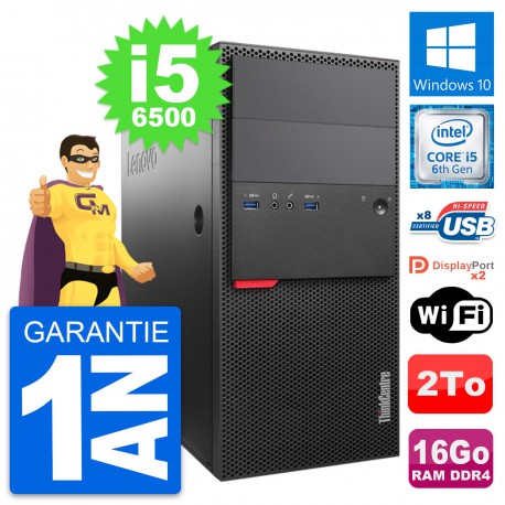 PC Tour Lenovo ThinkCentre M800 Core i5-6500 RAM 16Go Disque 2To Windows 10 Wifi