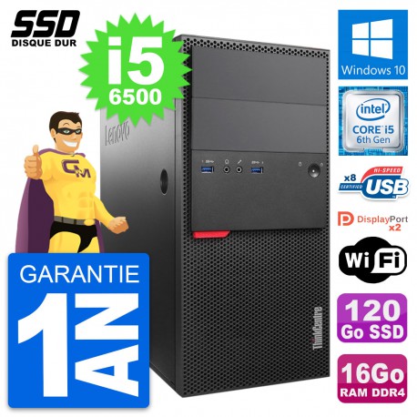 PC Tour Lenovo ThinkCentre M800 Intel i5-6500 RAM 16Go SSD 120Go Windows 10 Wifi