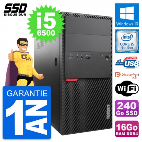 PC Tour Lenovo ThinkCentre M800 Intel i5-6500 RAM 16Go SSD 240Go Windows 10 Wifi