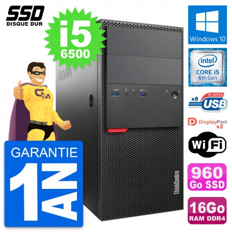 PC Tour Lenovo ThinkCentre M800 Intel i5-6500 RAM 16Go SSD 960Go Windows 10 Wifi