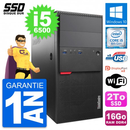 PC Tour Lenovo ThinkCentre M800 Intel i5-6500 RAM 16Go SSD 2To Windows 10 Wifi