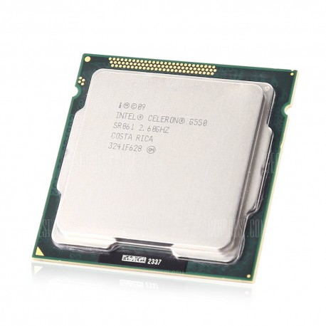 Processeur CPU Intel Celeron G550 SR061 FC-LGA 1155 Dual Core 2.60Ghz 2Mo 5GT/s
