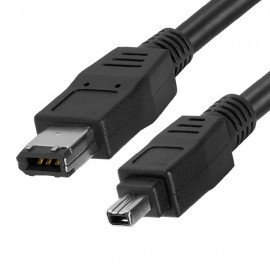 Câble Adaptateur Firewire IEEE1394 6-Pin Mâle vers 4-Pin Mâle 120cm Noir