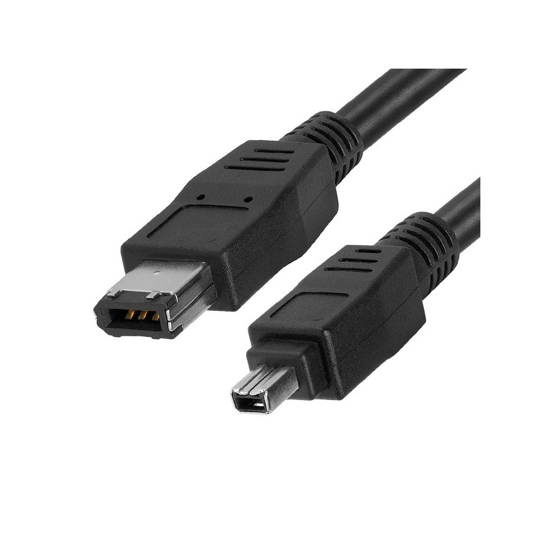 Câble Adaptateur Firewire IEEE1394 6-Pin Mâle vers 4-Pin Mâle 120cm Noir -  MonsieurCyberMan