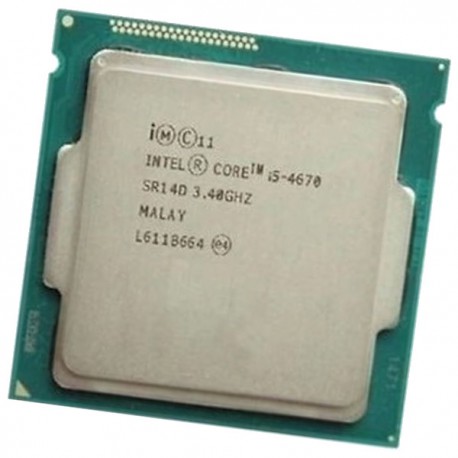 Processeur CPU Intel 4 Core I5-4670 SR14D 3.40Ghz FC-LGA 1150 6Mo 5GT/s Haswell