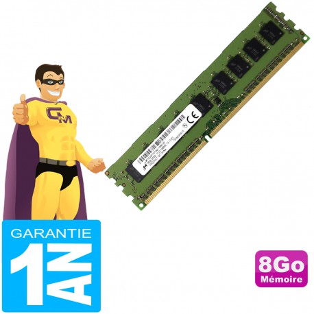 8Go Ram Serveur Micron MT18JSF1G72AZ-1G9E1ZF DDR3 ECC PC3-14900E 2Rx8 CL13