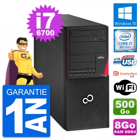 PC Tour Fujitsu Esprimo P756 Intel i7-6700 RAM 8Go Disque 500Go Windows 10 Wifi