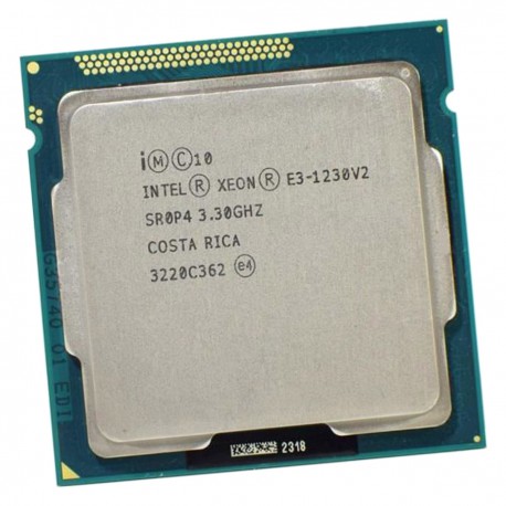 Processeur CPU Intel Xeon E3-1230v2 3.3Ghz 8Mo LGA1155 Quad Core SR0P4 Ivy H2