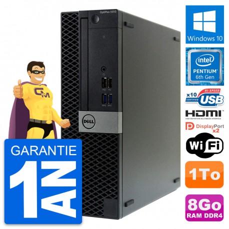 PC Dell OptiPlex 5050 SFF Pentium G4400 RAM 8Go Disque 1To HDMI Windows 10 Wifi