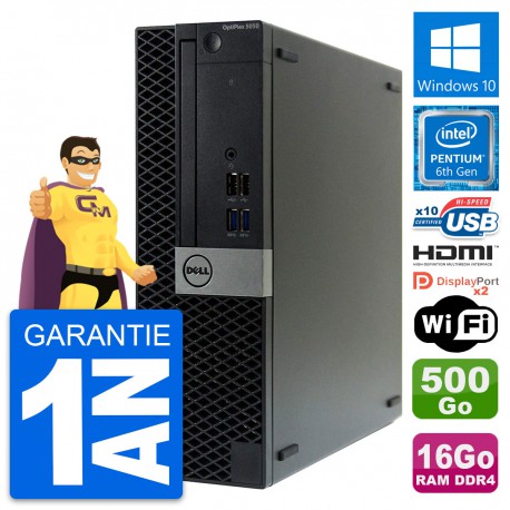 PC Dell OptiPlex 5050 SFF Intel G4400 RAM 16Go Disque 500Go HDMI Windows 10 Wifi