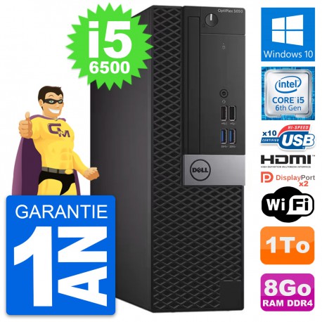 PC Dell OptiPlex 5050 SFF Intel i5-6500 RAM 8Go Disque 1To HDMI Windows 10 Wifi