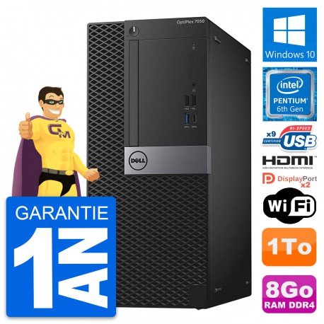 PC Tour Dell OptiPlex 7050 Intel G4400 RAM 8Go Disque 1To HDMI Windows 10 Wifi
