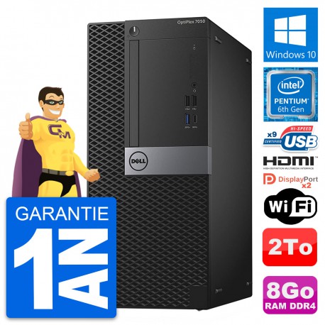 PC Tour Dell OptiPlex 7050 Intel G4400 RAM 8Go Disque 2To HDMI Windows 10 Wifi