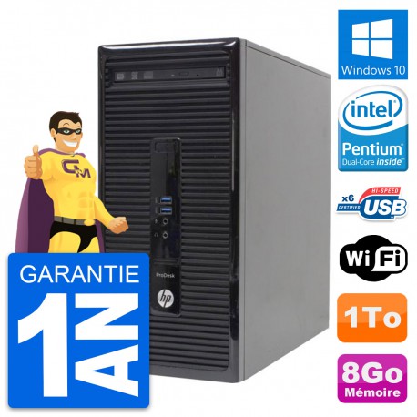 PC Tour HP ProDesk 400 G2 MT Intel G3220 RAM 8Go Disque Dur 1To Windows 10 Wifi