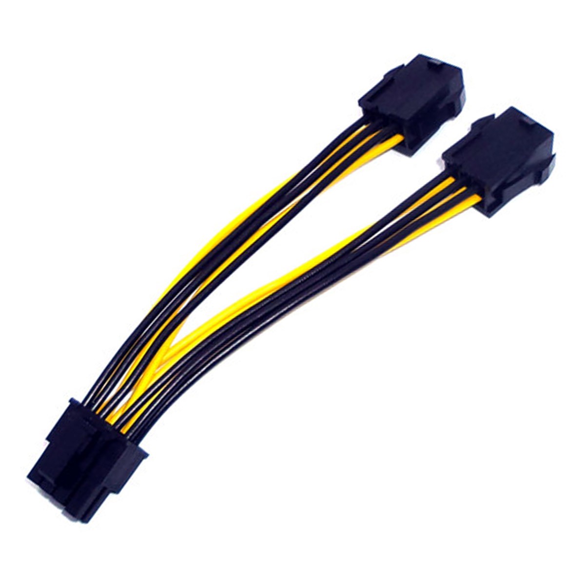 Câble Doubleur PCI-e 8-Pin Mâle 2x PCI-e 6-Pin Femelle 14cm -  MonsieurCyberMan