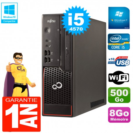 PC Fujitsu Esprimo C720 SFF Core I5-4570 8Go 500Go Graveur DVD Wifi W7