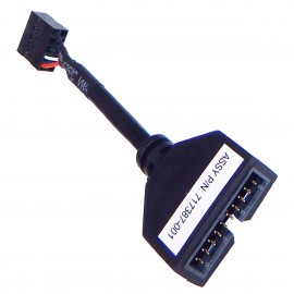 Câble Adaptateur HP 717387-001 Lecteur Carte 19-Pin Mâle vers 9-Pin Femelle 8cm