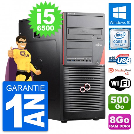 PC Tour Fujitsu Celsius W550n Intel i5-6500 RAM 8Go Disque 500Go Windows 10 Wifi