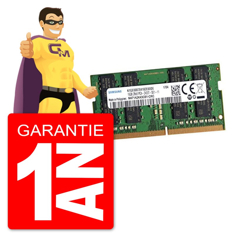 16Go RAM DDR4 PC4-19200S Samsung M471A2K43CB1-CRC SODIMM PC Portable -  MonsieurCyberMan