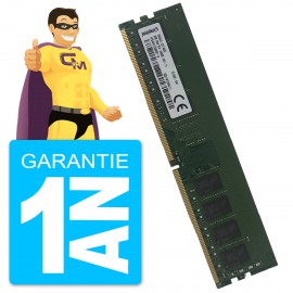 8Go RAM DDR4 PC4-19200U Kingston 999543-E07.A00G HP24D4U7S8MBP-8 DIMM PC Bureau