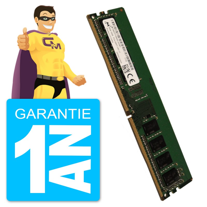 8Go RAM DDR4 PC4-19200U Micron MTA8ATF1G64AZ-2G3B1 DIMM PC Bureau -  MonsieurCyberMan